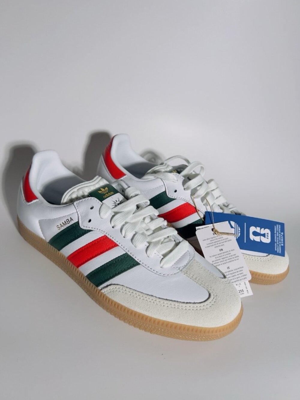 *Adidas Originals SAMBA "Mexico" WORLD CUP White Green Red Sz 8 - Picture 3 of 10